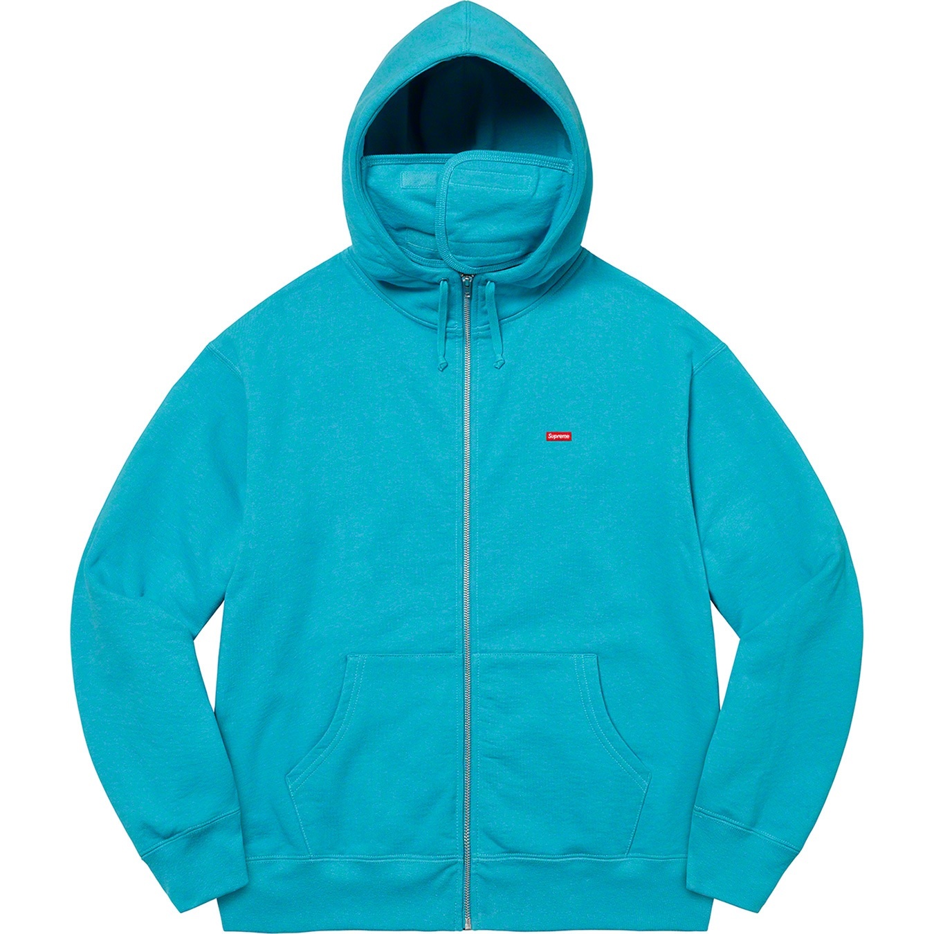 Small Box Facemask Zip Up Hooded Sweatshirt view 14